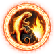 Only Up: LIZARDS MUST FALL badge Foil: LIZARDS MUST GO TO HELL