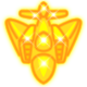 Sky Battles badge Foil: Golden plane