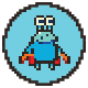 Everything is Crab badge Level 5: Everything is Crab Blue Badge