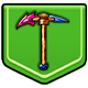 Keep on Mining! - Worlds badge Level 4: Unique crafted pickaxe!