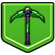 Keep on Mining! - Worlds badge Level 5: Pickaxe with crushing force!