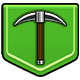 Keep on Mining! - Worlds badge Level 1: Starting Pickaxe