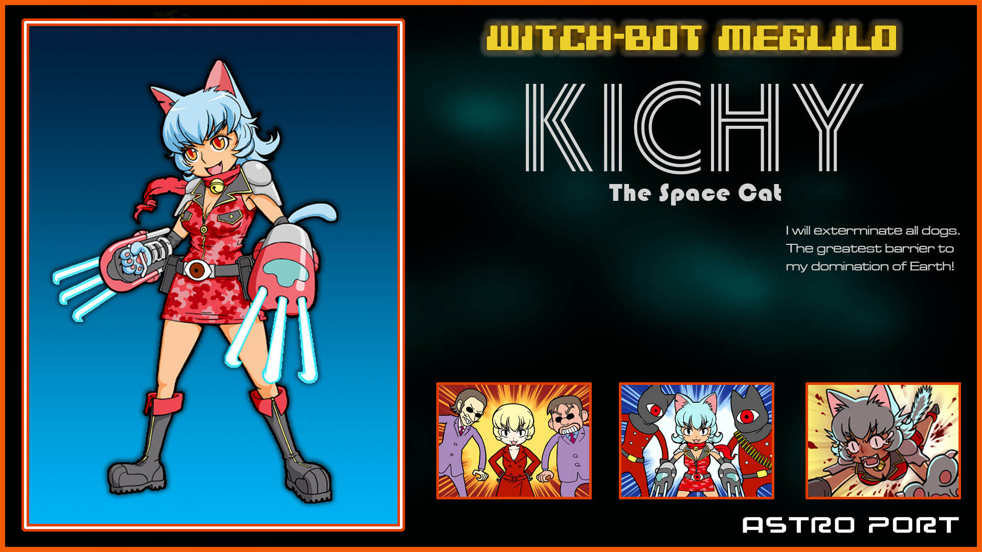 card 2 of 7artwork a· kichy the space cat