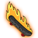 Series 1 - Skateboard on fire