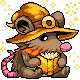 Fortune Mill badge Foil: Golden Magician Mousey