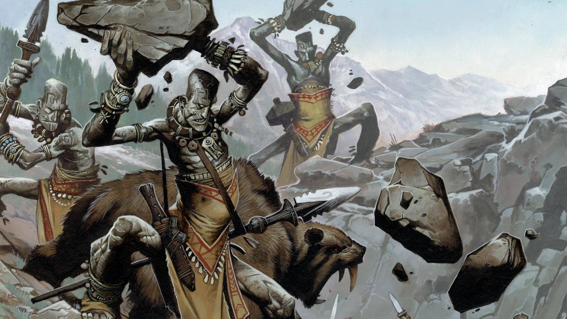 Giant battle. Pathfinder 4 Fortress of the Stone giants. Патфайндер стража. Патфайндер игра. Заставки из Pathfinder.