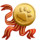 Series 1 - Triple band gold paw medal