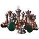 Series 1 - Chess Ultra Copper and Tin Staunton