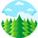 Carton badge Level 3: Forest