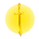 Narborion Saga badge Foil: Golden Sword