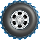 BattleTrucks badge Level 3: Winter wheel