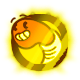 Darkwater badge Foil: Golden Tubeworm