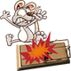 Mouse (Sneaking) badge Level 4: It's a trap!