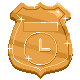 The Darkside Detective: A Fumble in the Dark badge Foil: Chrono Champion