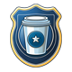 Police Simulator: Patrol Officers badge Level 1: The Rookie