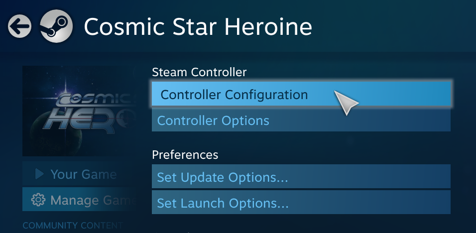 how to change preferences on steam