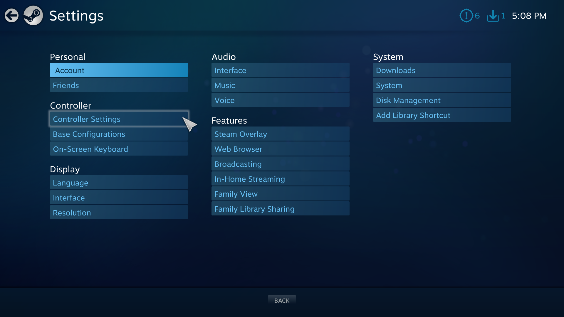 Playstation controller store settings