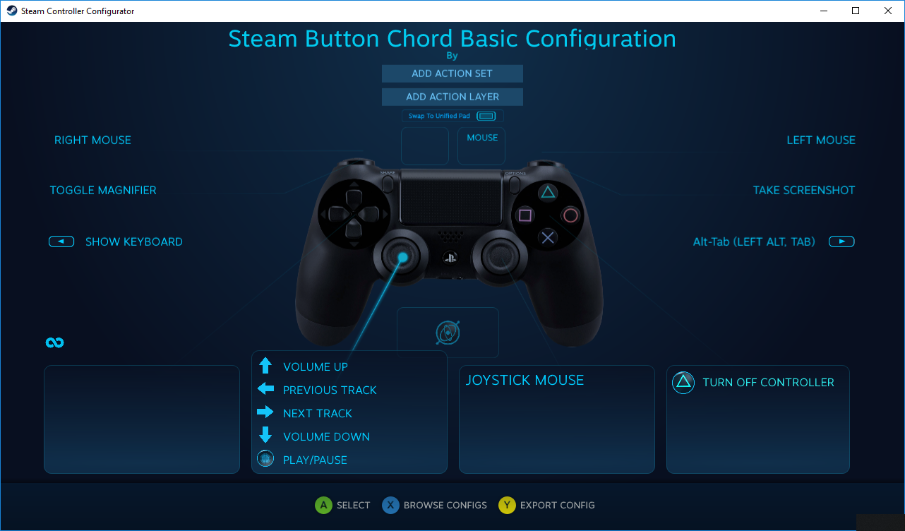 how to toggle joypad steam controller manual switch