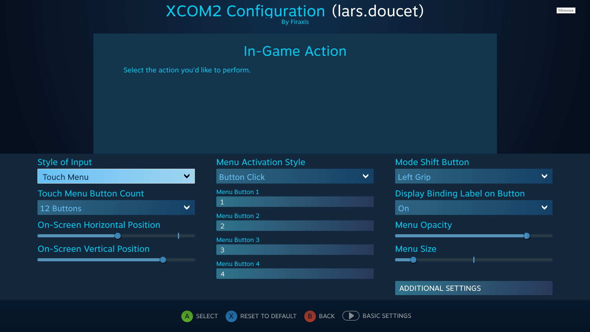 how to install steam controller touch menu icons