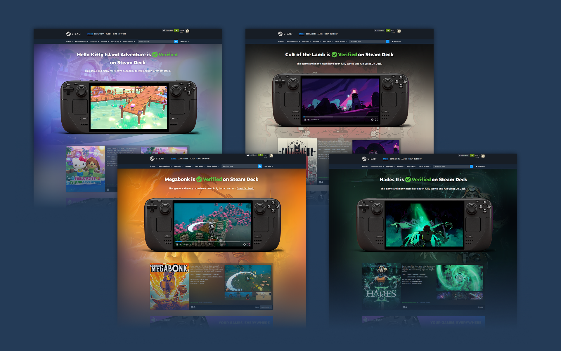 Steam Deck Verified Landing Pages (Документація Steamworks)